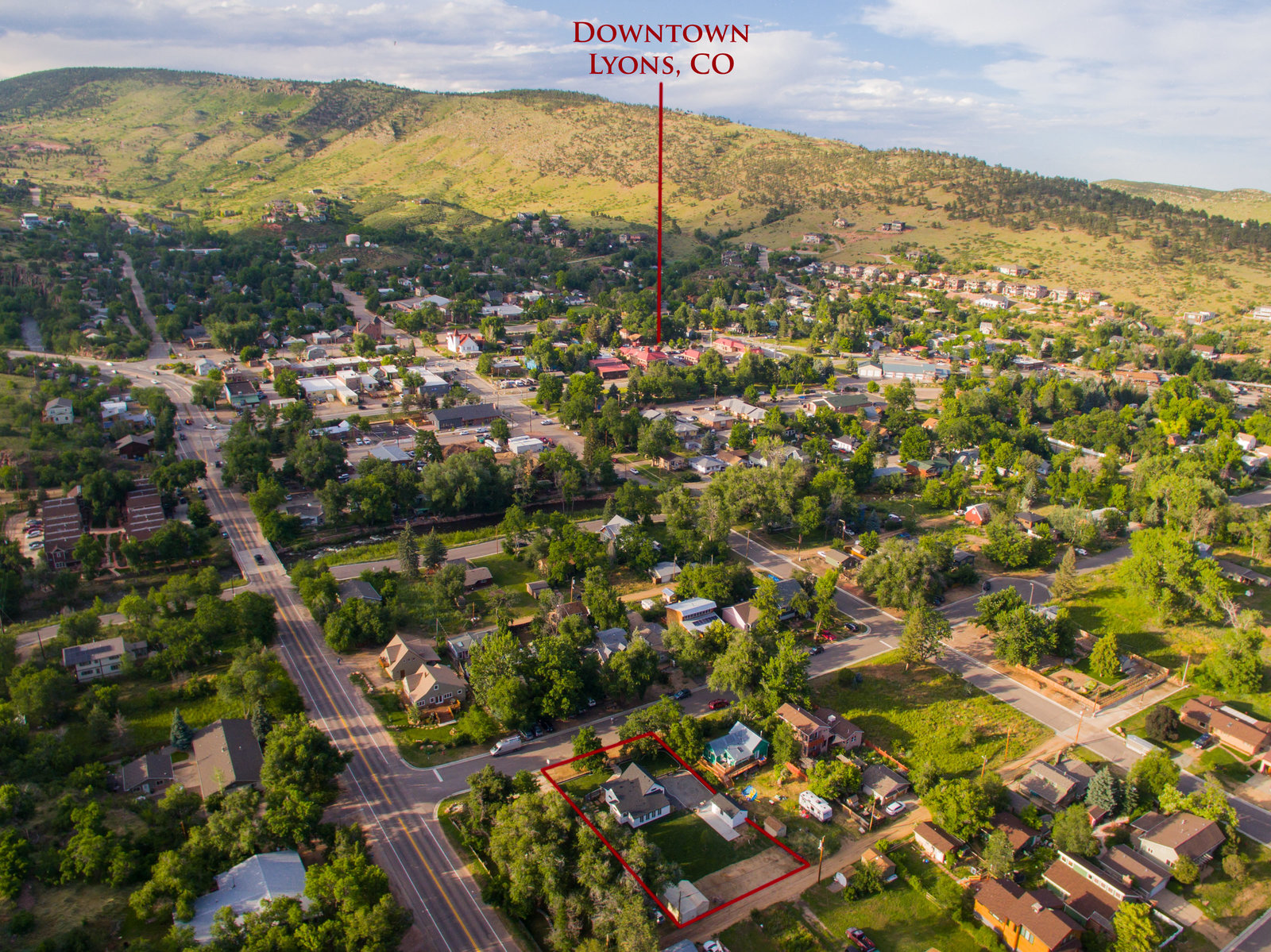 Lyons Colorado Aerial Photo Commercial