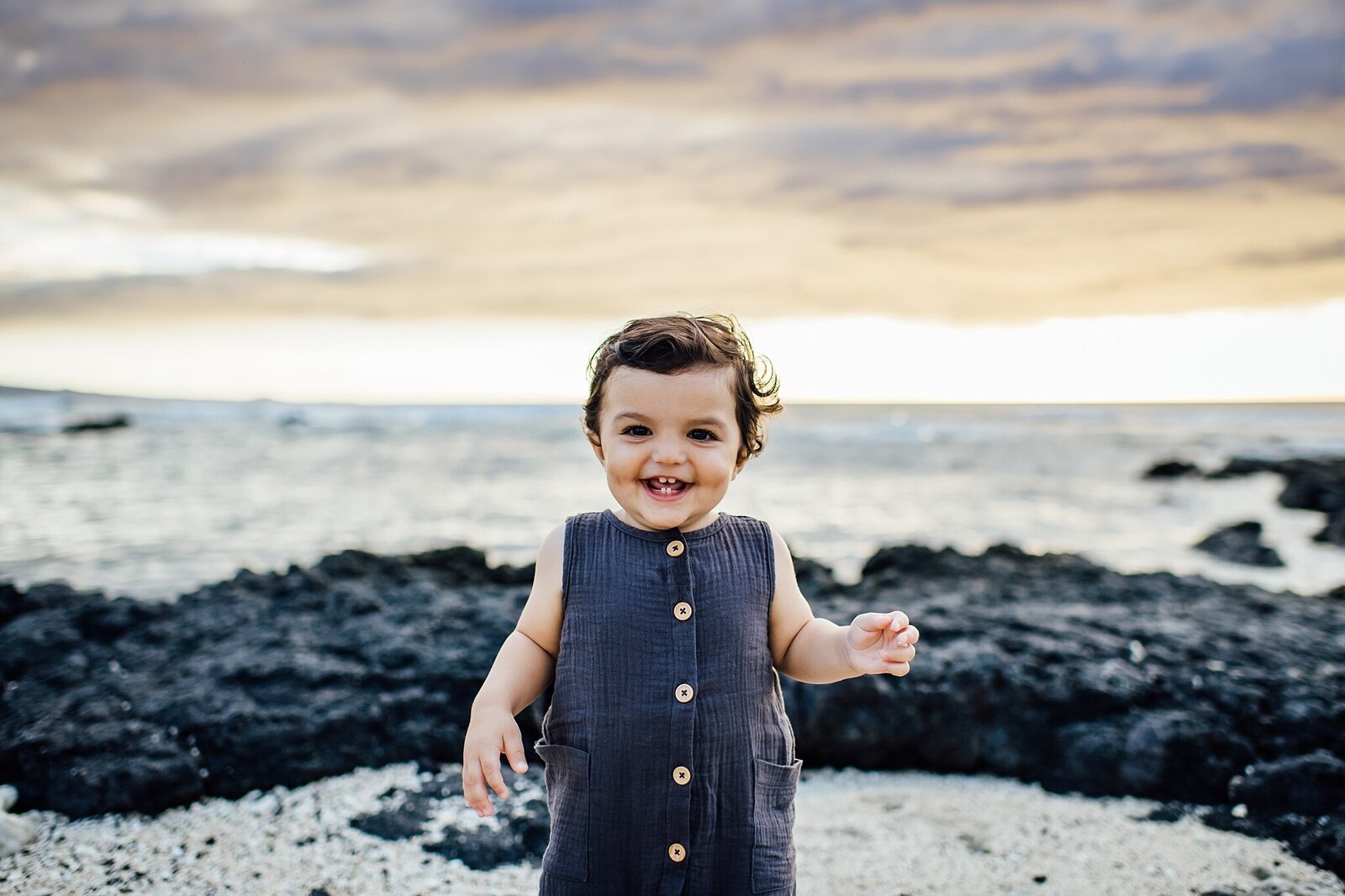 baby boy on a beach
