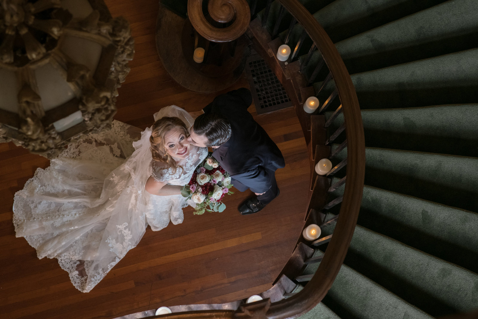 bride and groom photo at Coindre Hall