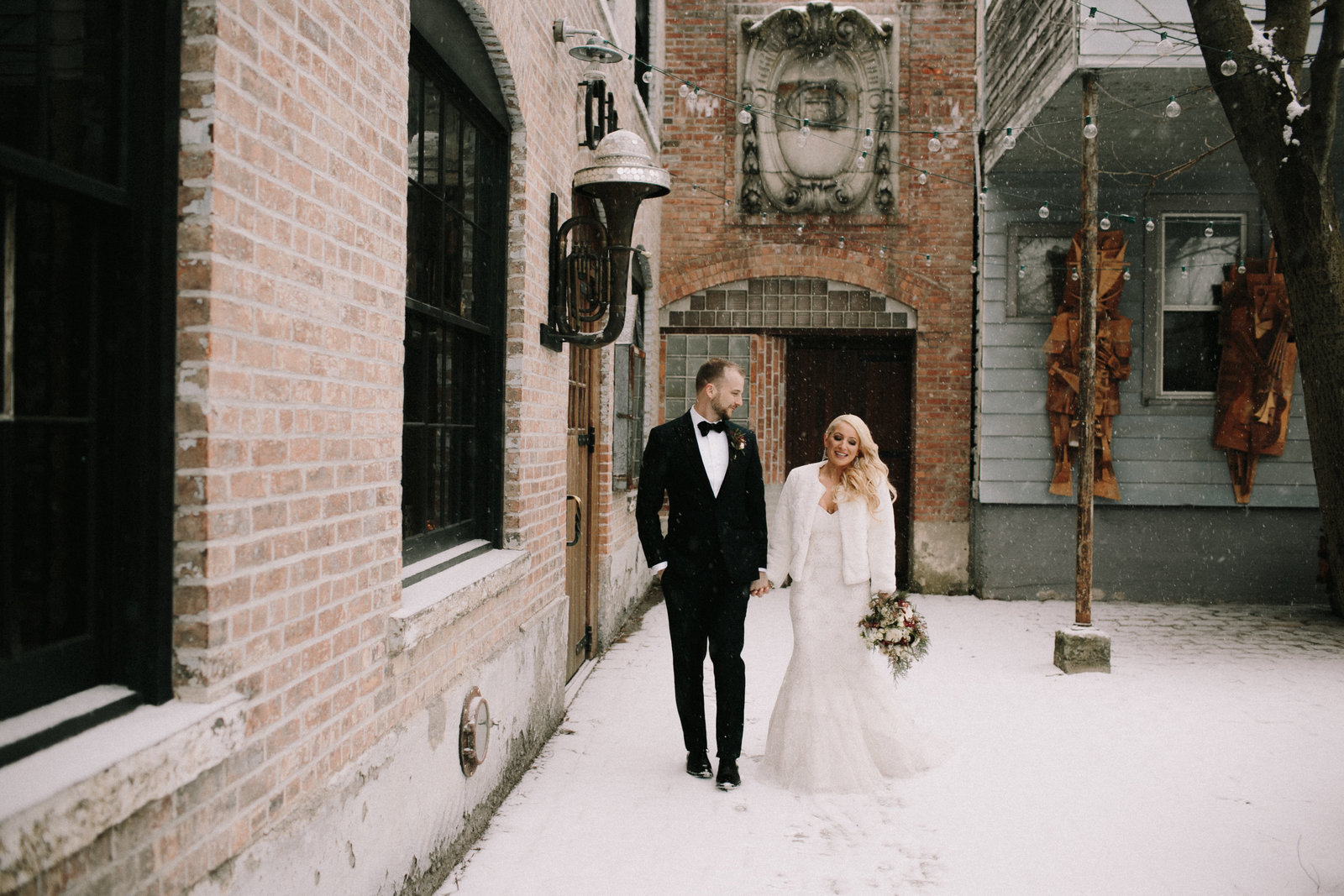winter wedding in hudson ny