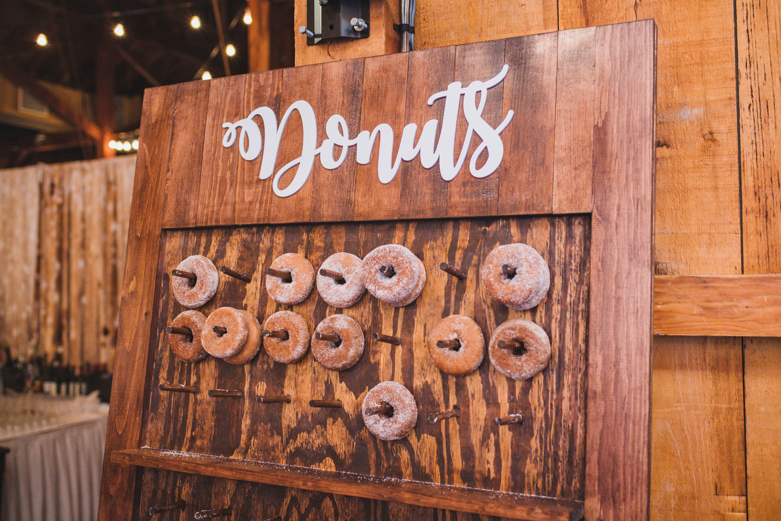dessert donut board at The Barn at Old Bethpage