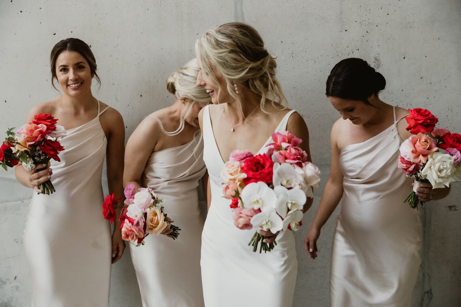 Modern and bright wedding bouquets Noosa