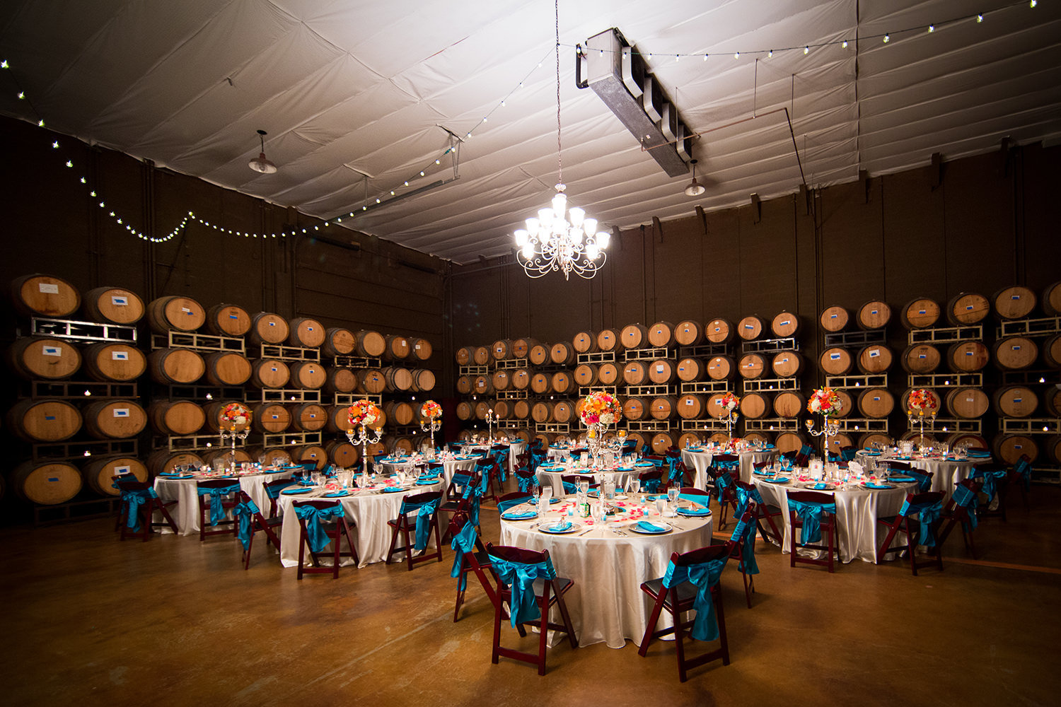 reception space at leoness cellars