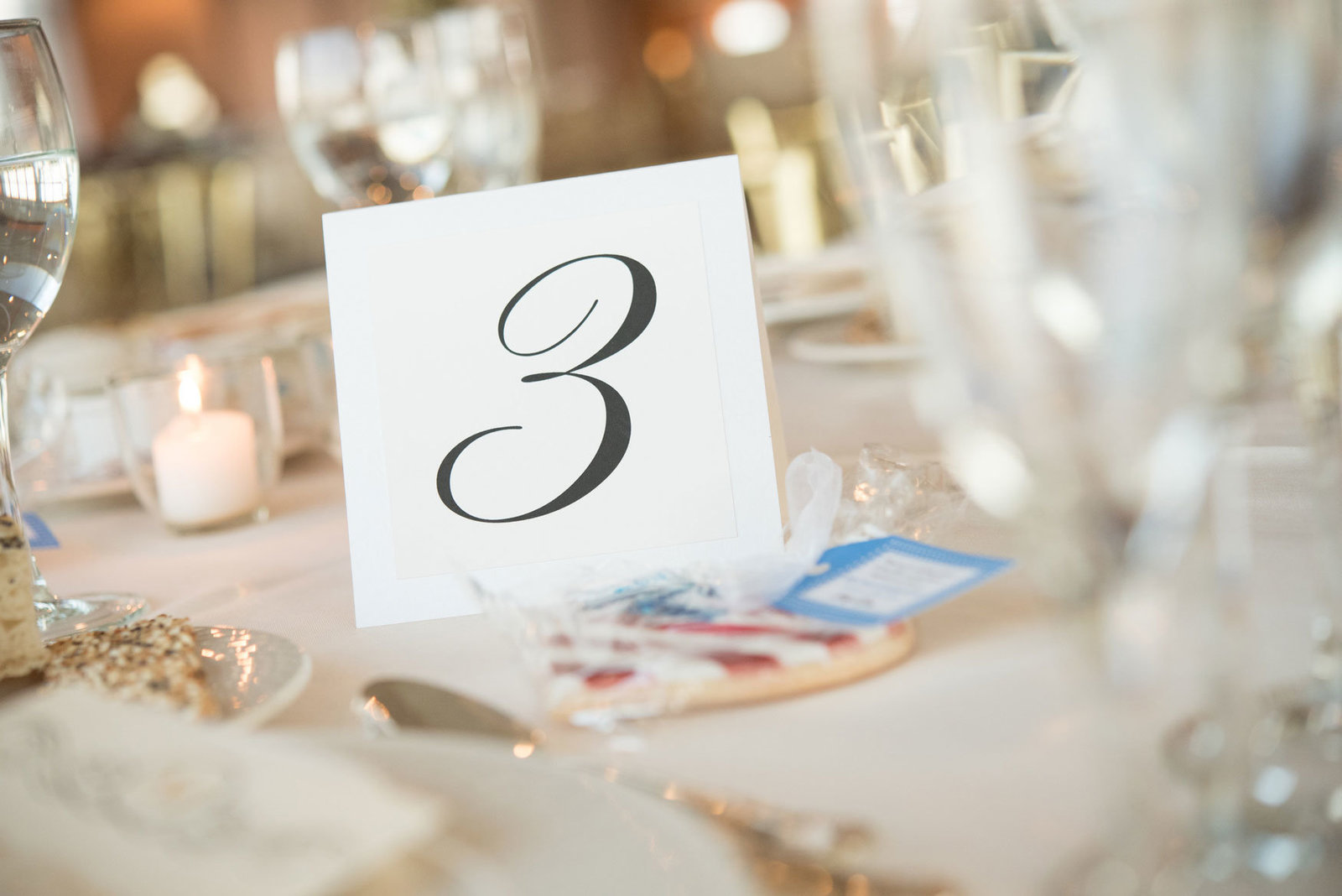 table number at Glen Island Harbor Club