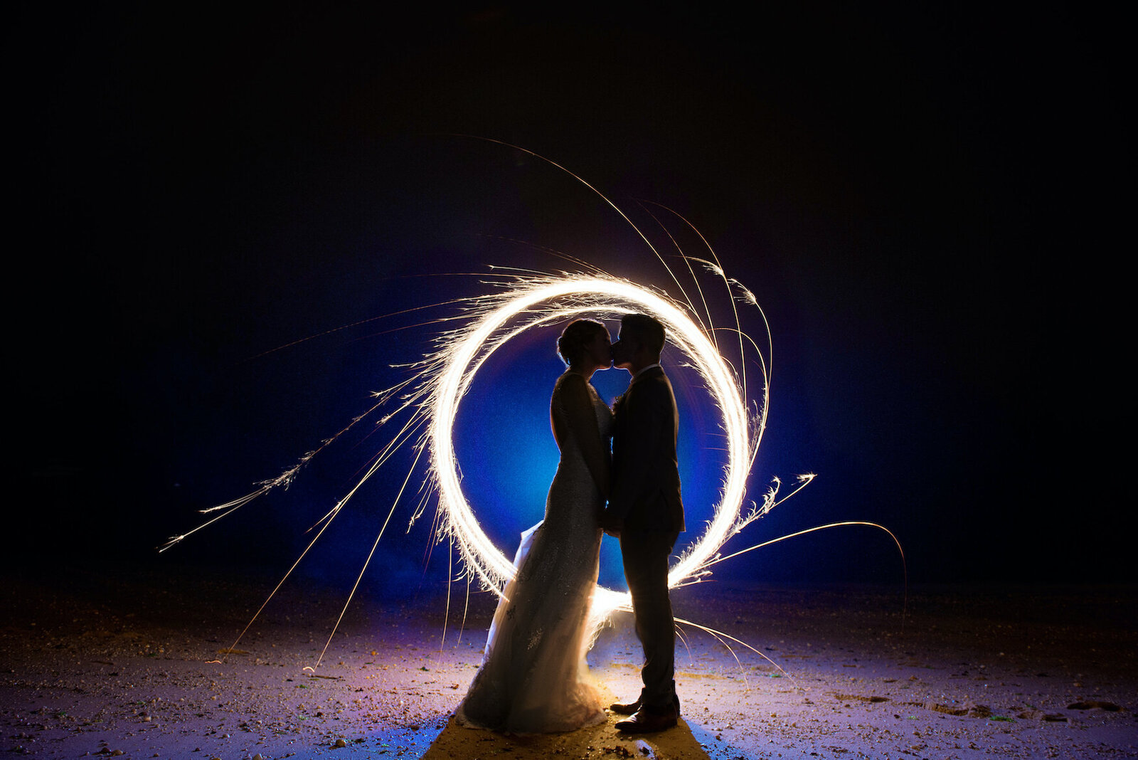 crescent-beach-club-beach-wedding-sparkler-photo