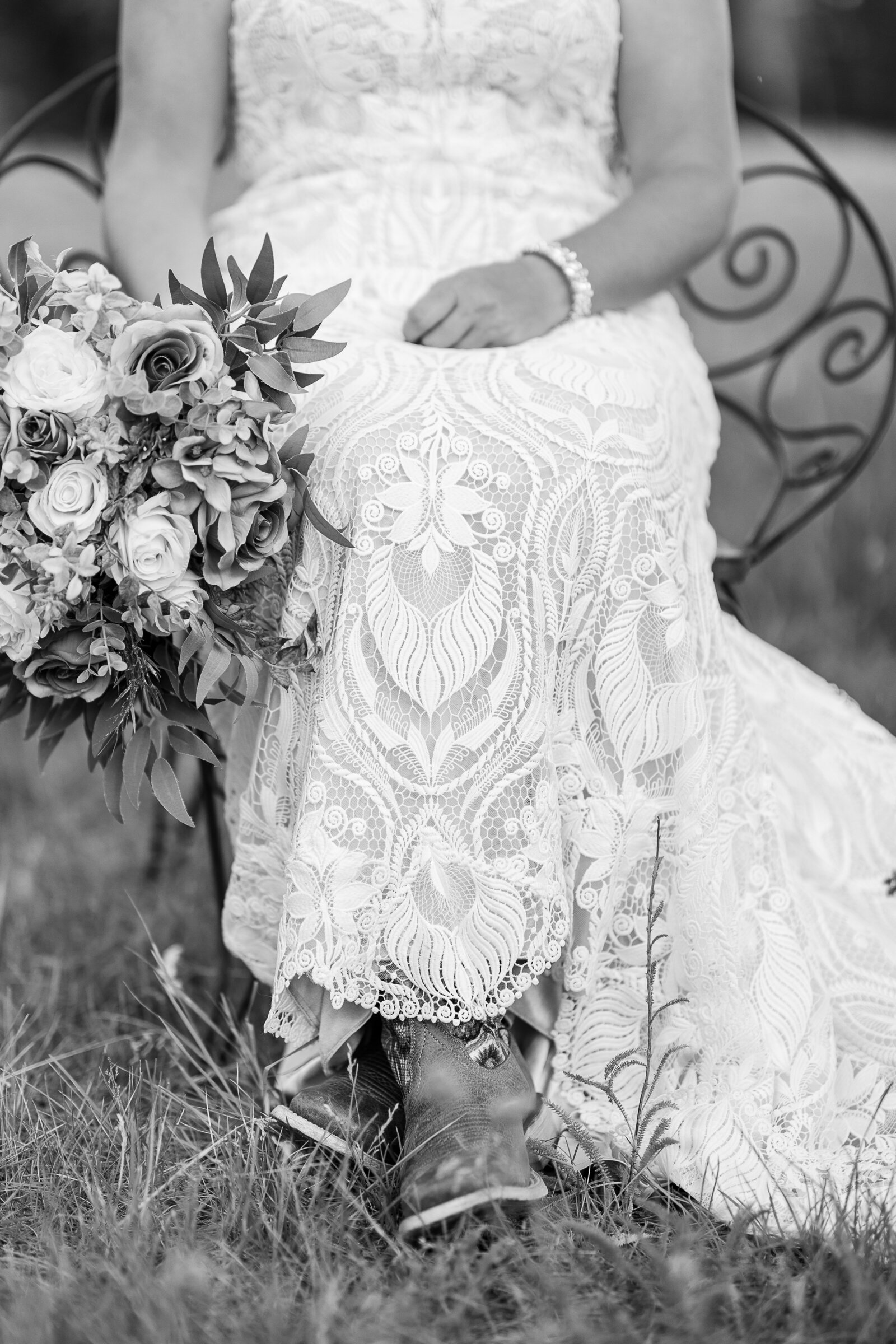 Cowgirl bridal portrait