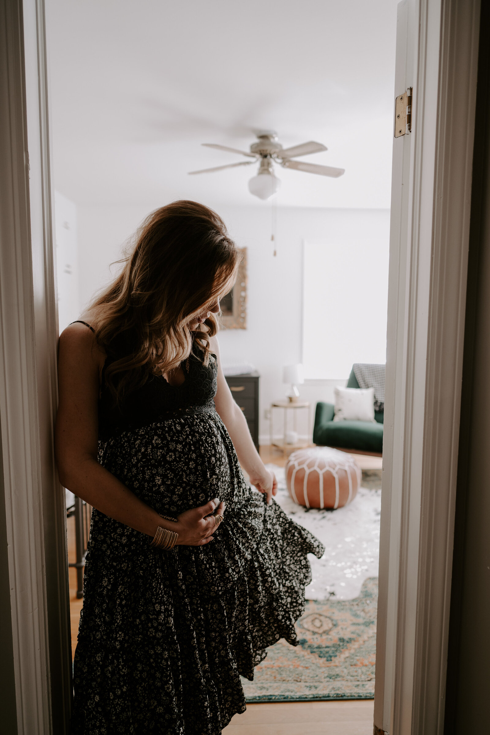 Indianapolis Winter In Home Maternity Session - Cooper-55