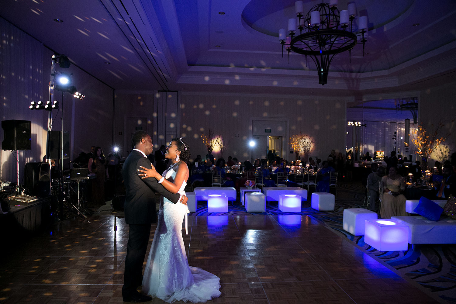 reception space and first dance at loews coronado