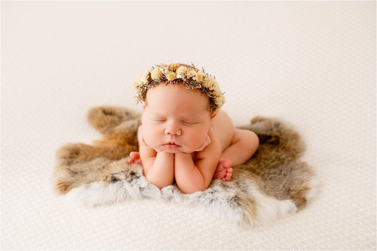 newborn girl boho picture