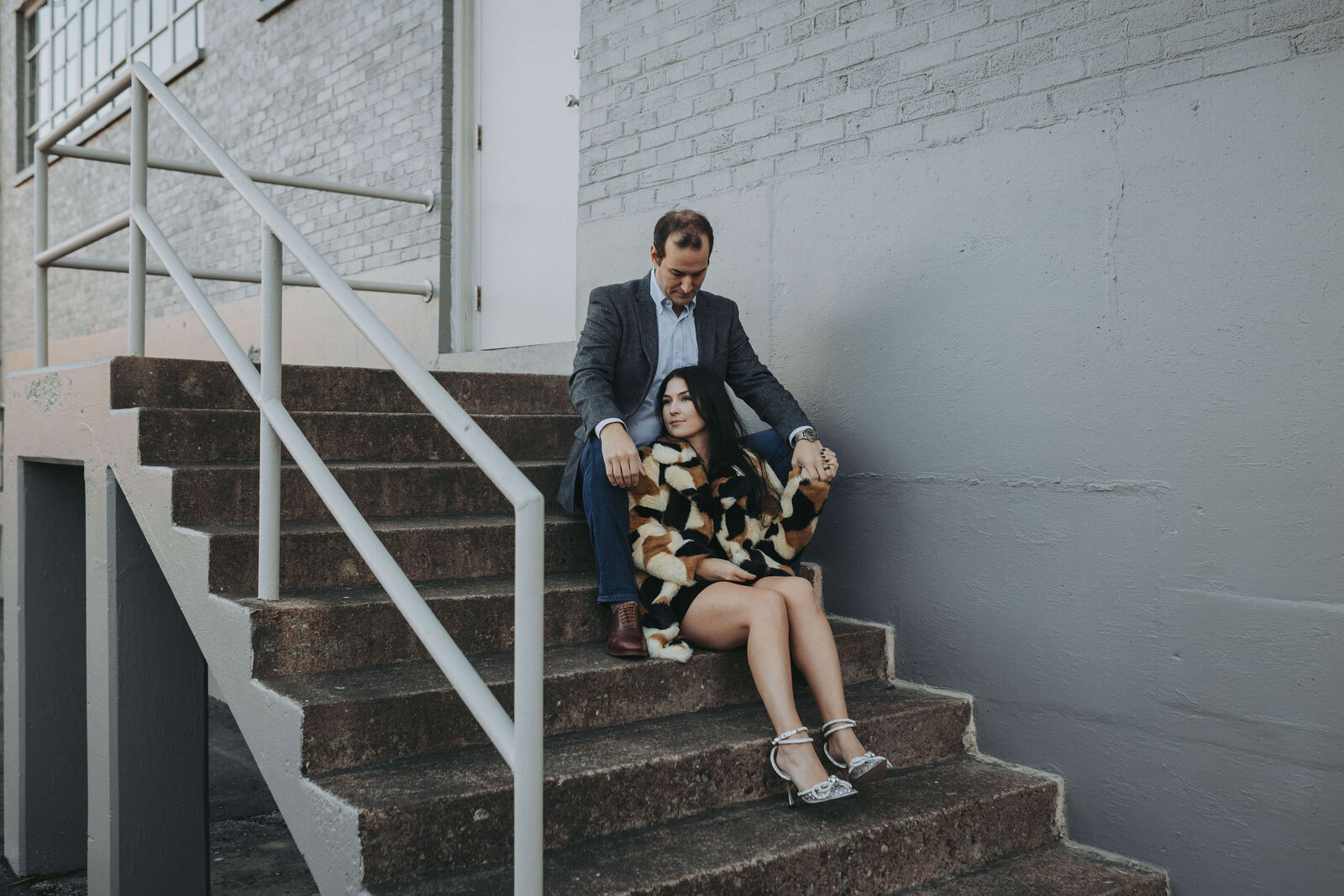 Wedding anniversary portraits in downtown Memphis