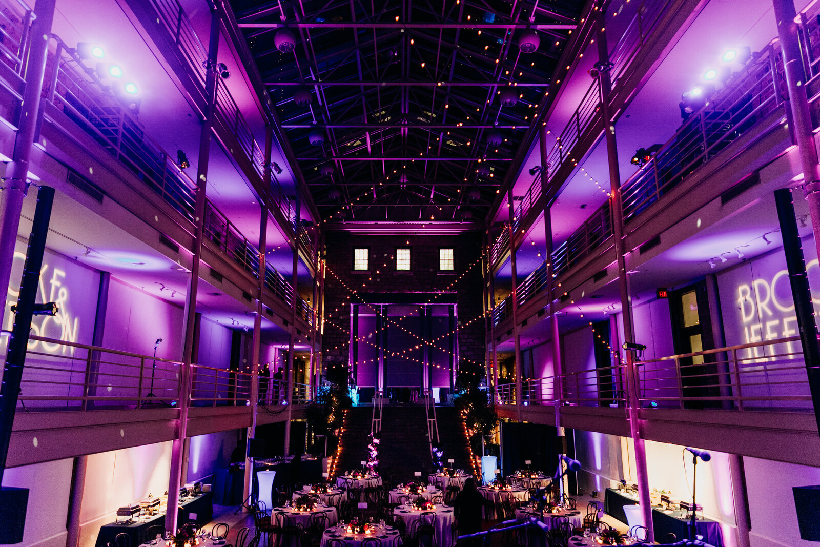 event uarts purple lights