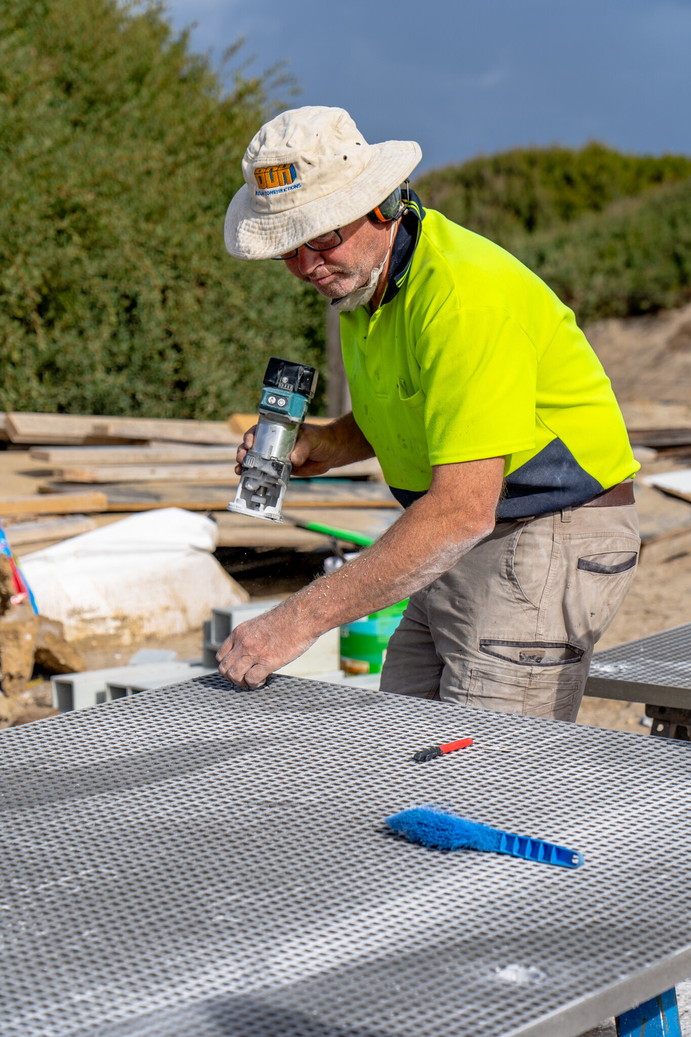 Specialist crew completing high-detail infrastructure works