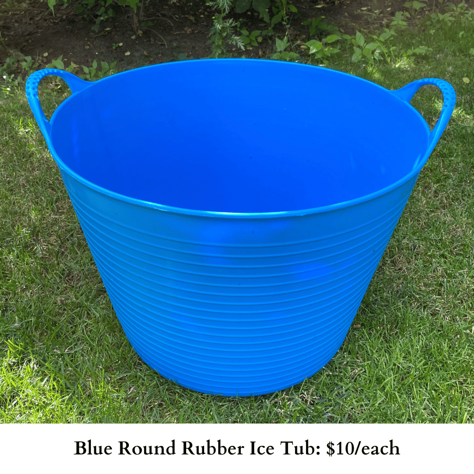 Blue Round Rubber Ice Tub-484