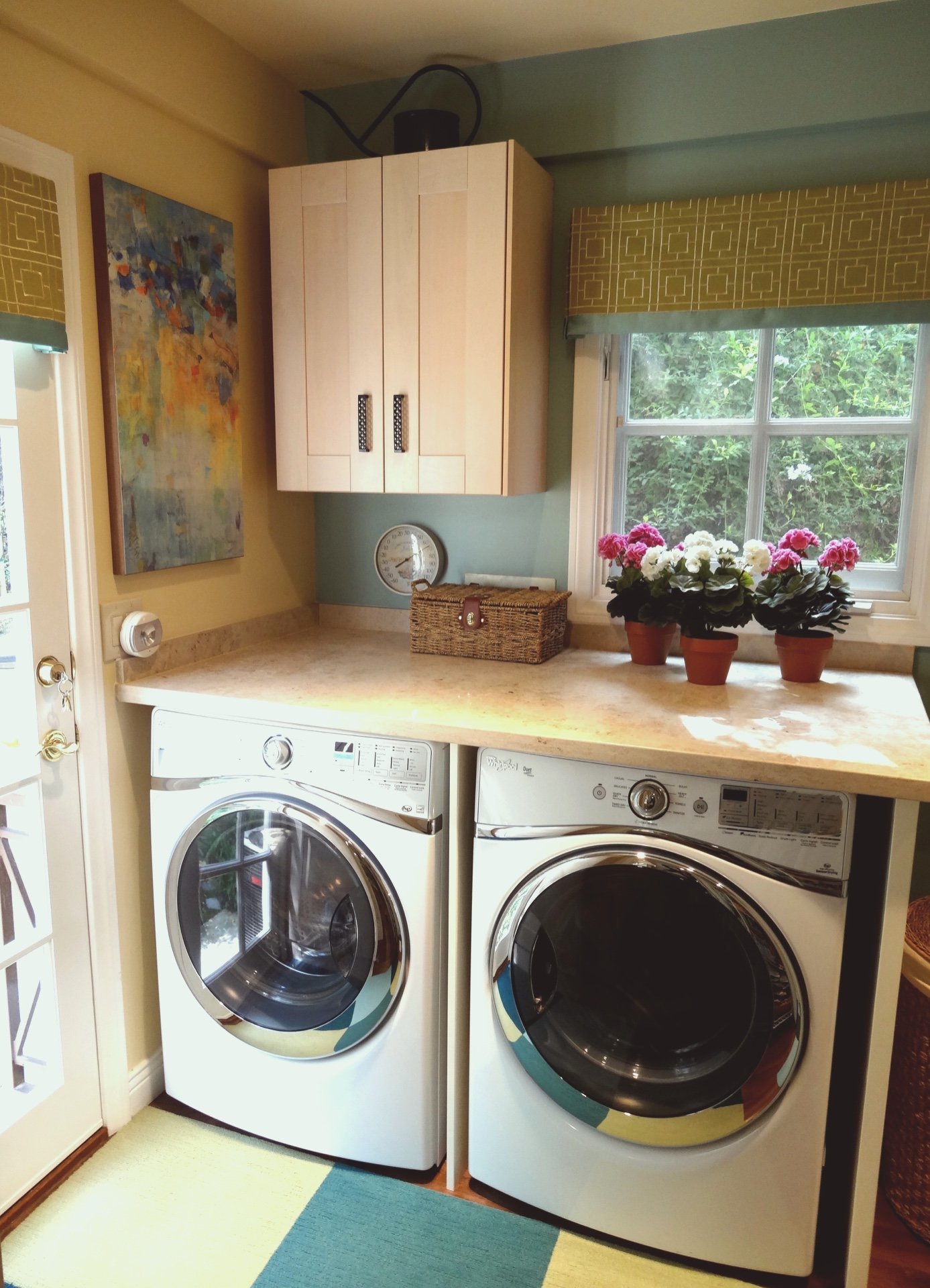 Colorful Laundry Space
