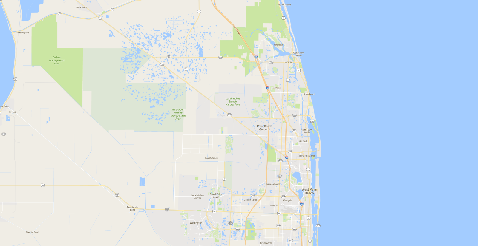Palm Beach Gardens Map