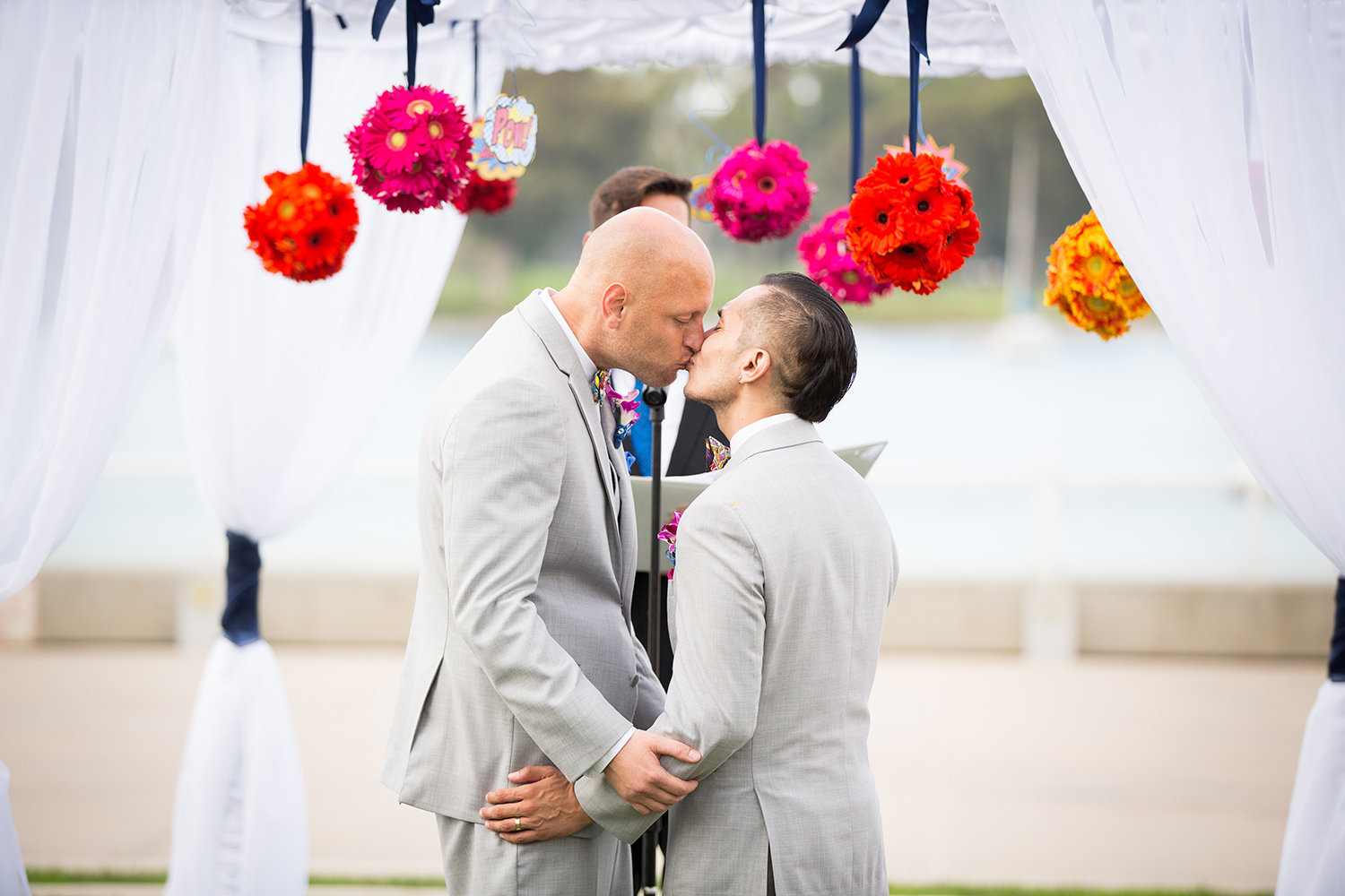 First Kiss as Husbands | LGBT Wedding