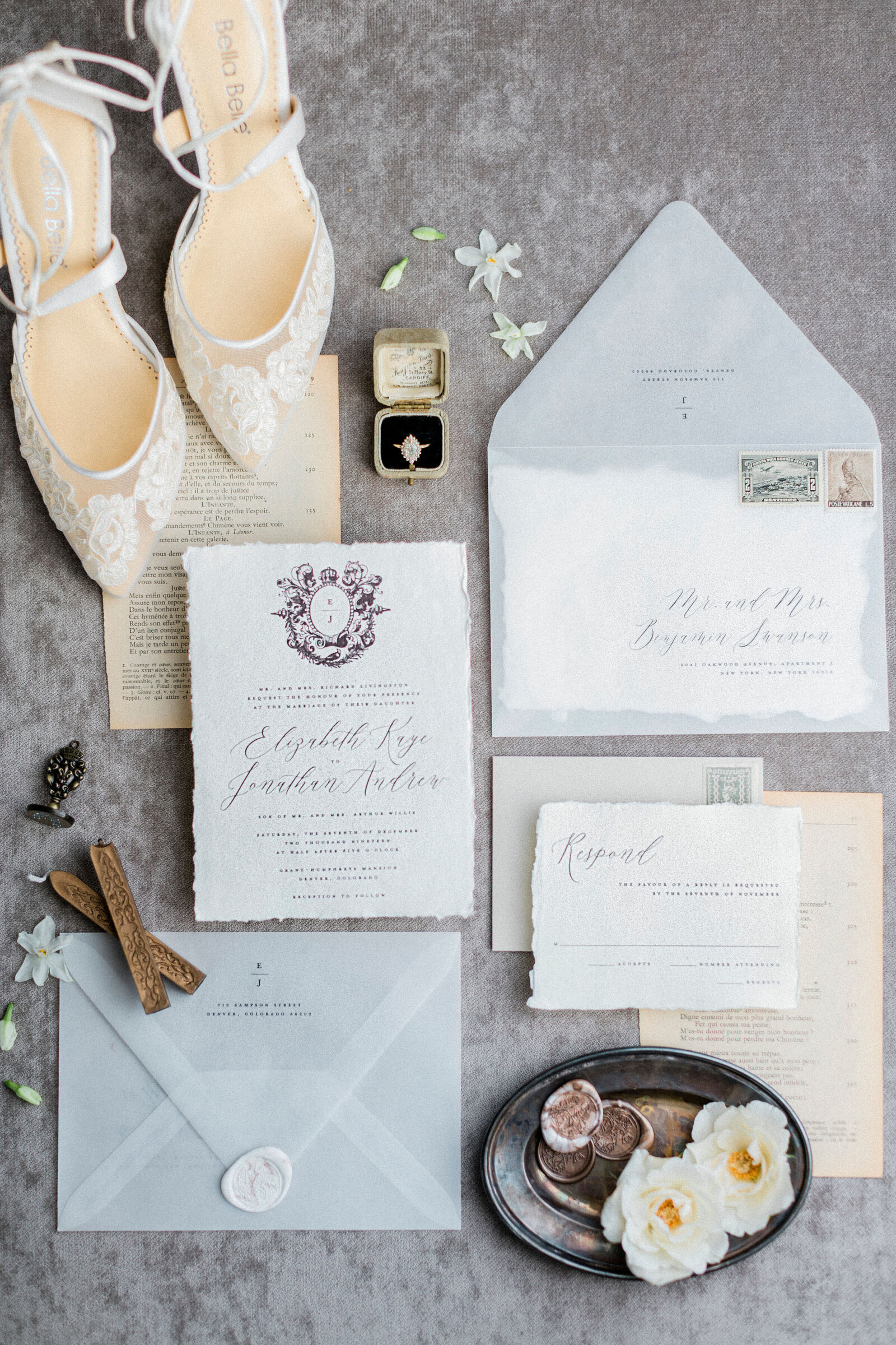 Wedding Invitations with Flowers
