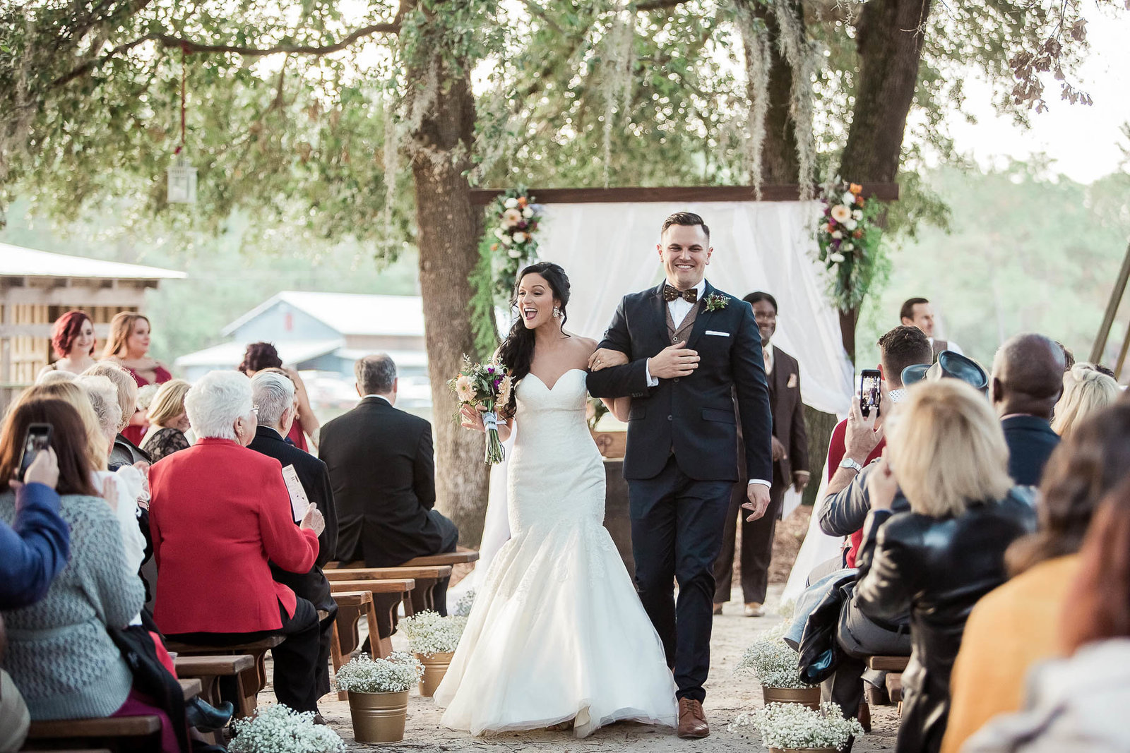Bride and groom are announced, Boals Farm, Charleston, South Carolina