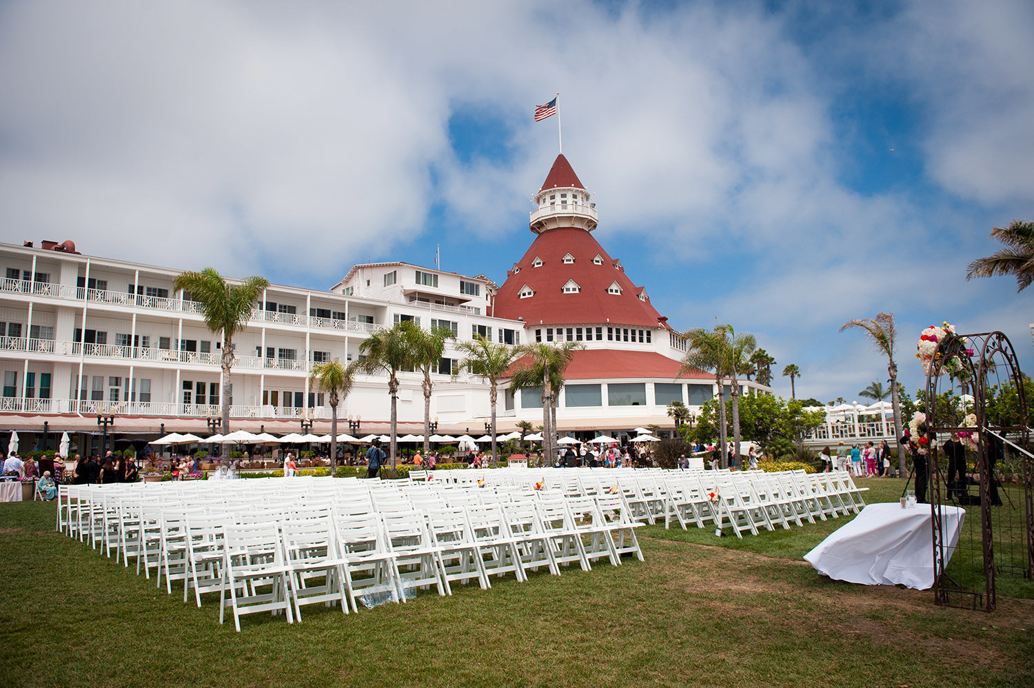 Wedding Ceremony Photo from the Hotel Del Coronado