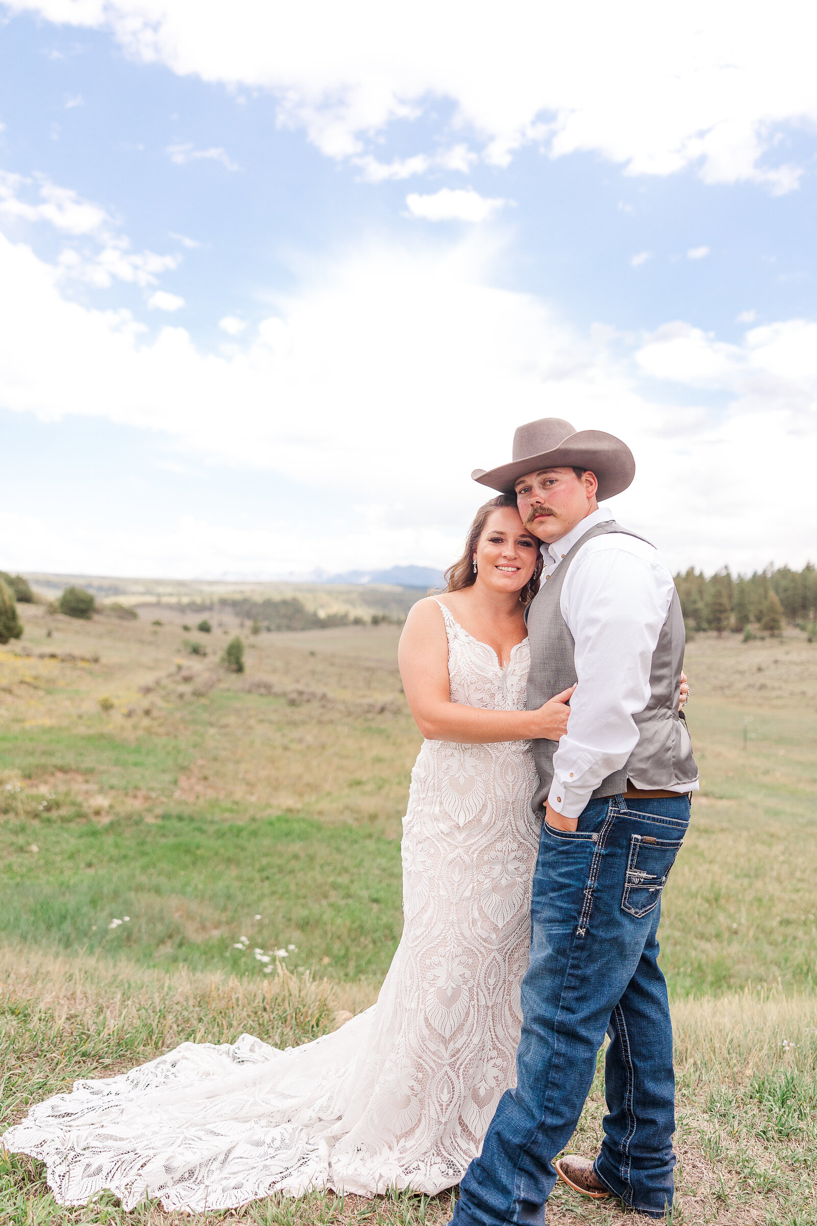 First look Wedding Montrose Co photographer