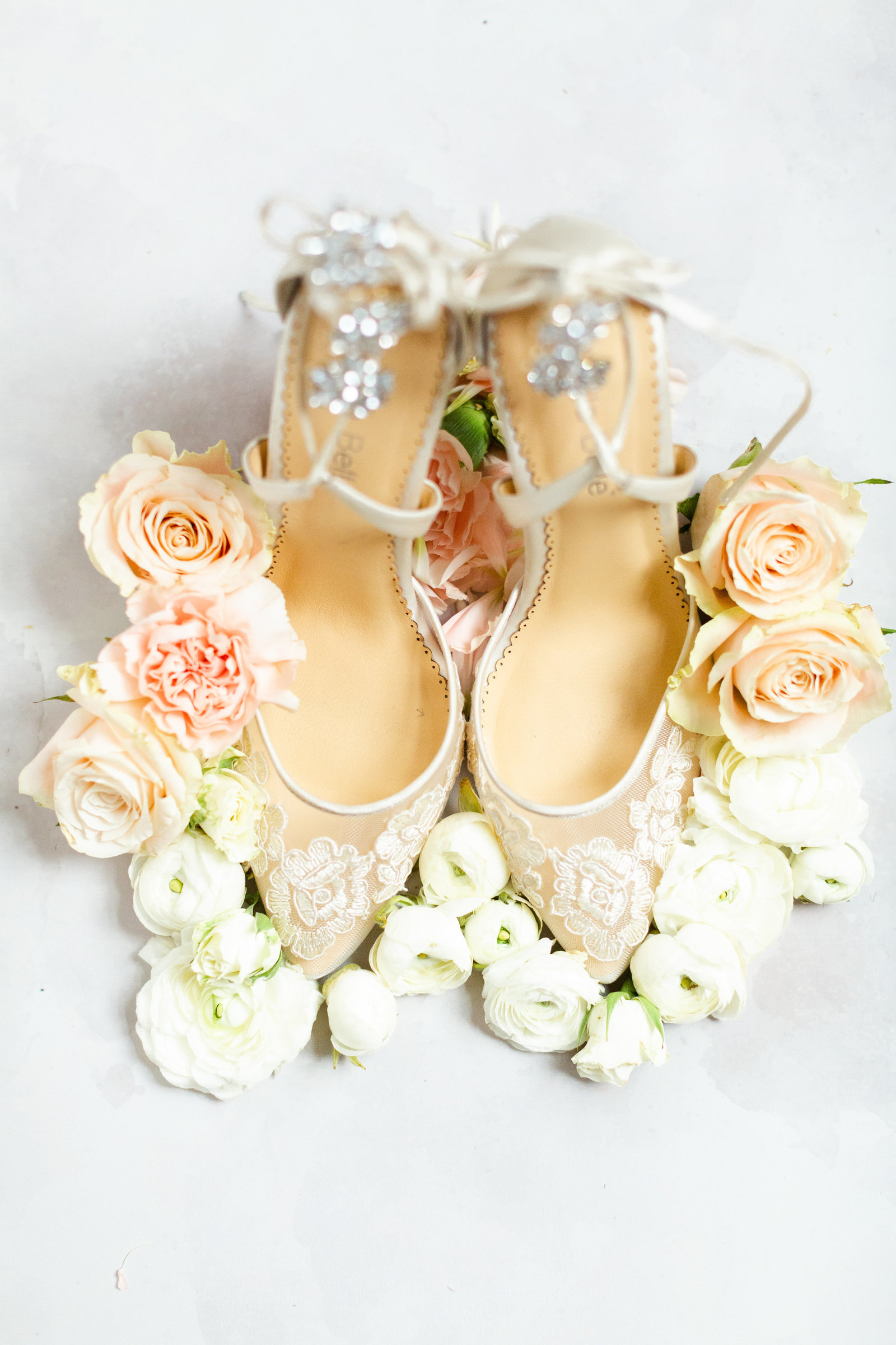 Wedding shoes from a wedding in Ohio photographed by The Cannons Photography