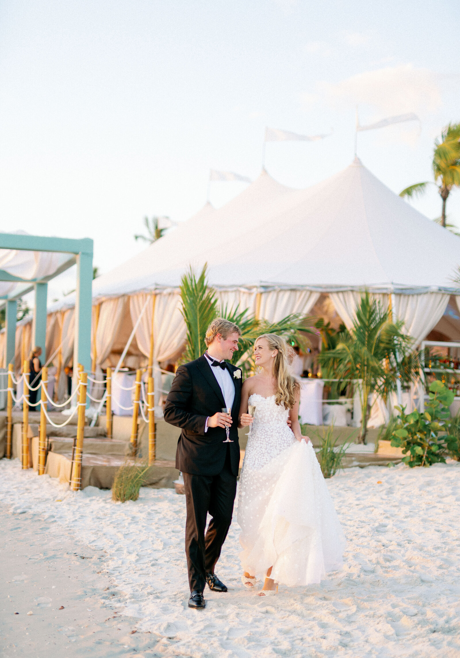 luxury tented beach wedding naples florida destination wedding port royal