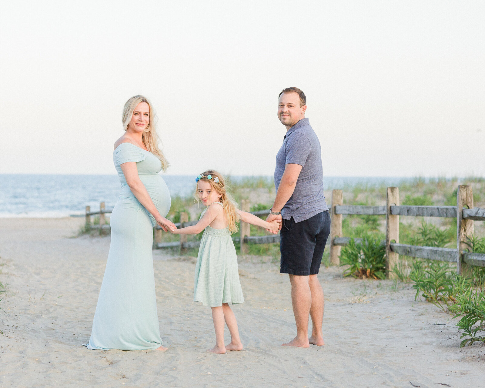 Family beach portrait captured by a Lake Tahoe family photographer
