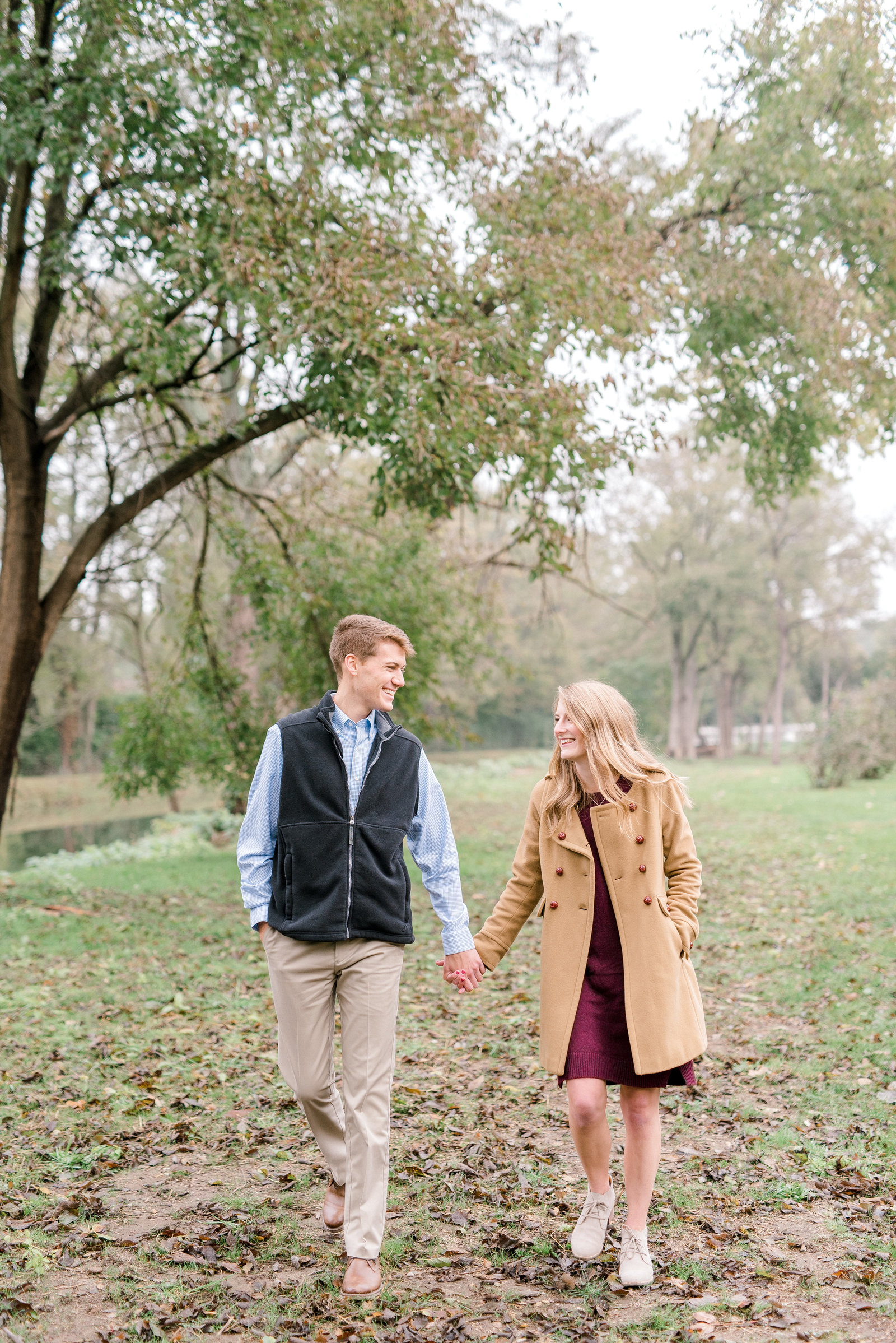 Butler University Engagement Session in the Fall