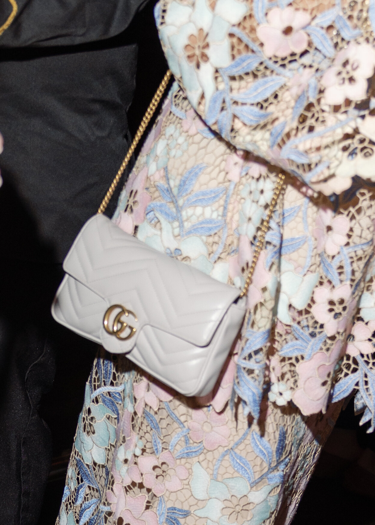 Gucci purse worn by one of the guests at a wedding at the Plaza Hotel in New York City.
