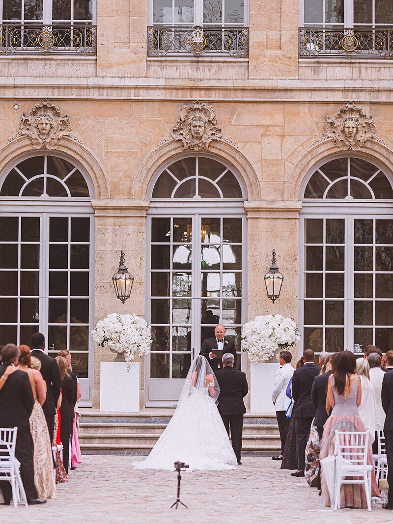 Wedding Ceremony at Musee Rodin in Paris -1