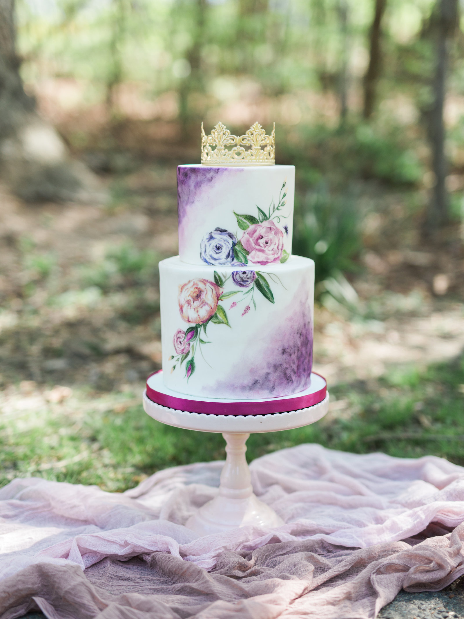 Sleeping Beauty  wedding cake  Inspired Styled Shoot at Swannanoa-Images for Submissi-0166 (2)