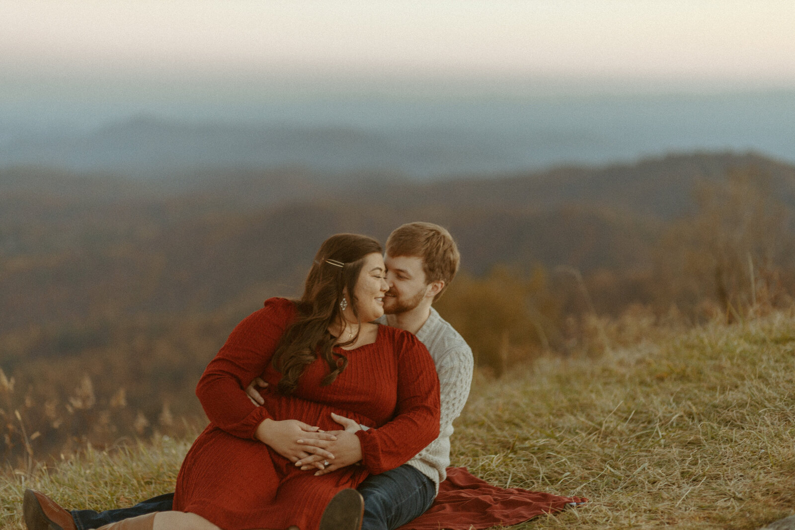 Mountains engagement session in Asheville, North Carolina