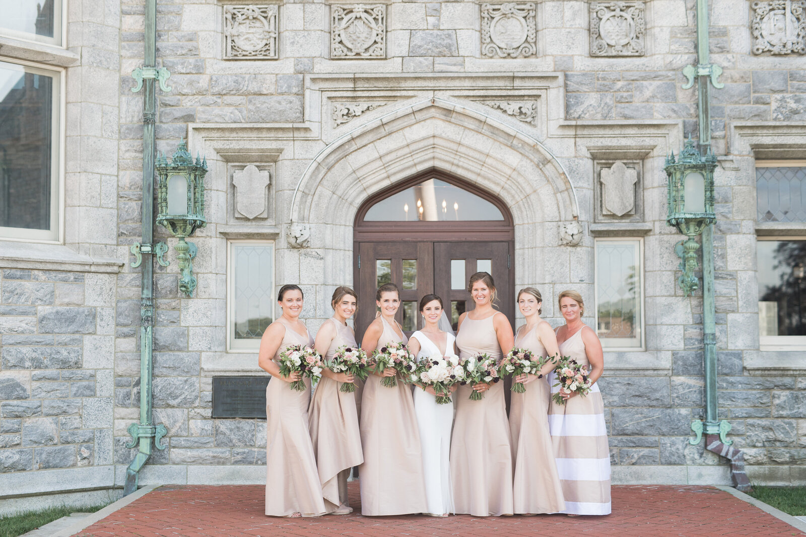 champagne colored bridesmaids dresses_1