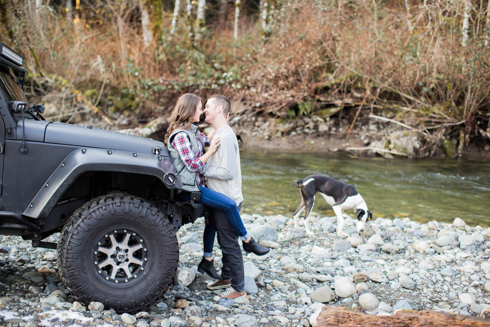 Allison Chad Offroad Snowy Engagement Session 3