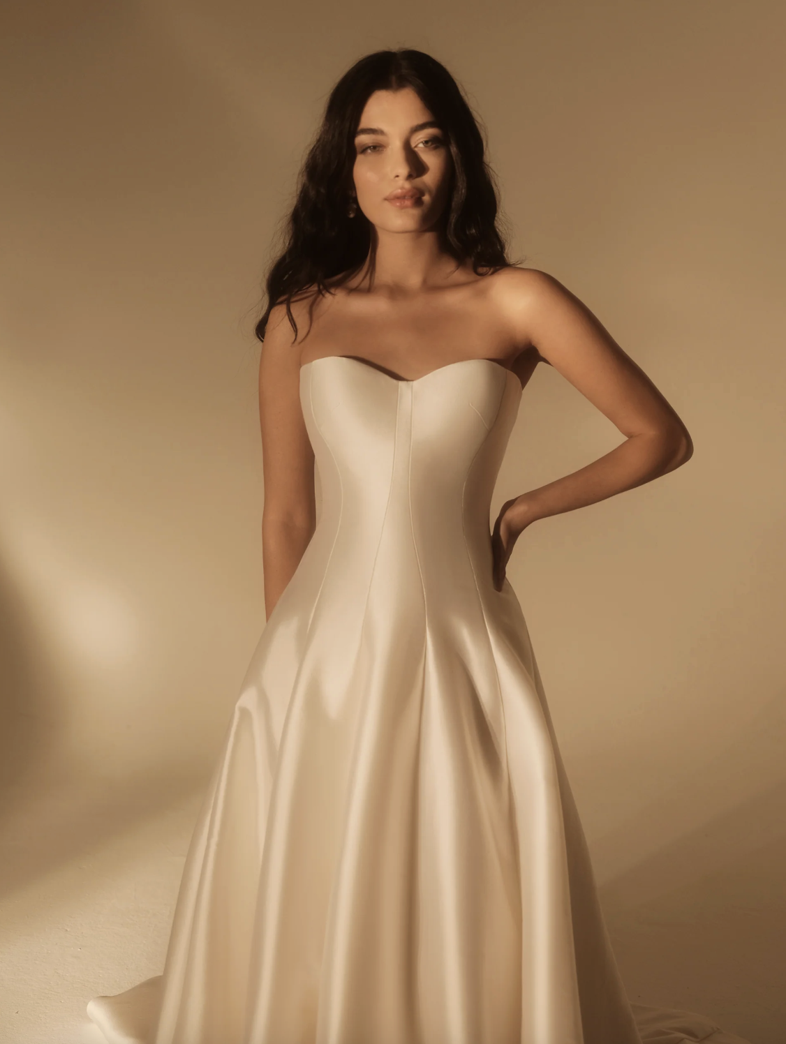 Denver CO Wedding Dress Shopping. Couture Wedding Dresses featuring Enaura with lace, pleating, basque waist, embroidery, & reception dresses. 