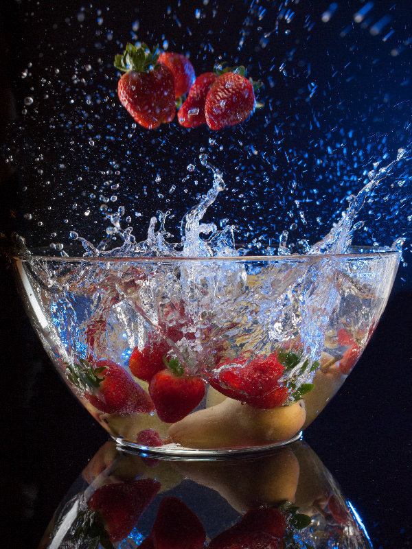 Obst in Wasserglas