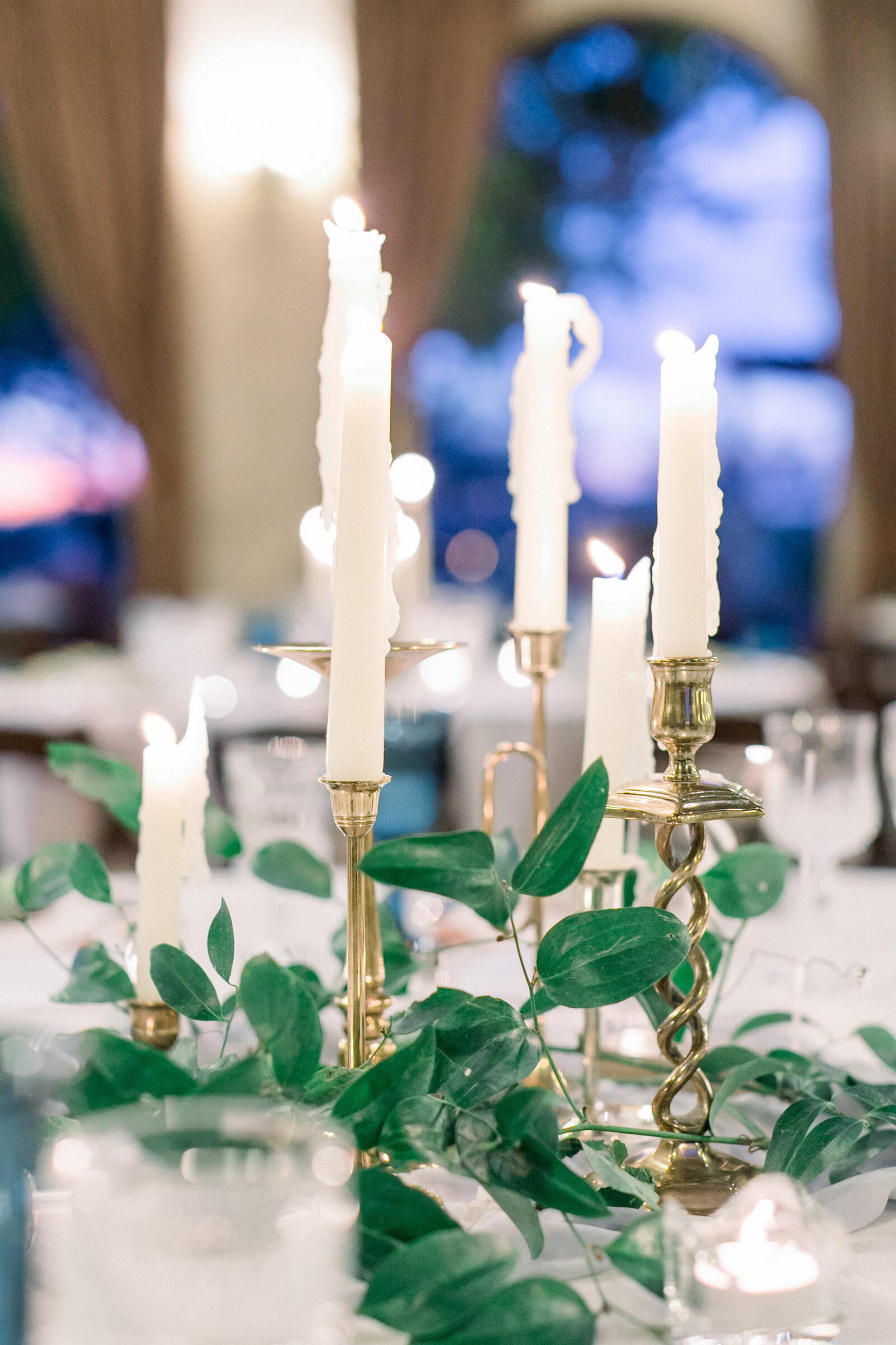 wedding-centerpieces-brass-candlesticks-flowers-scottsdale-az