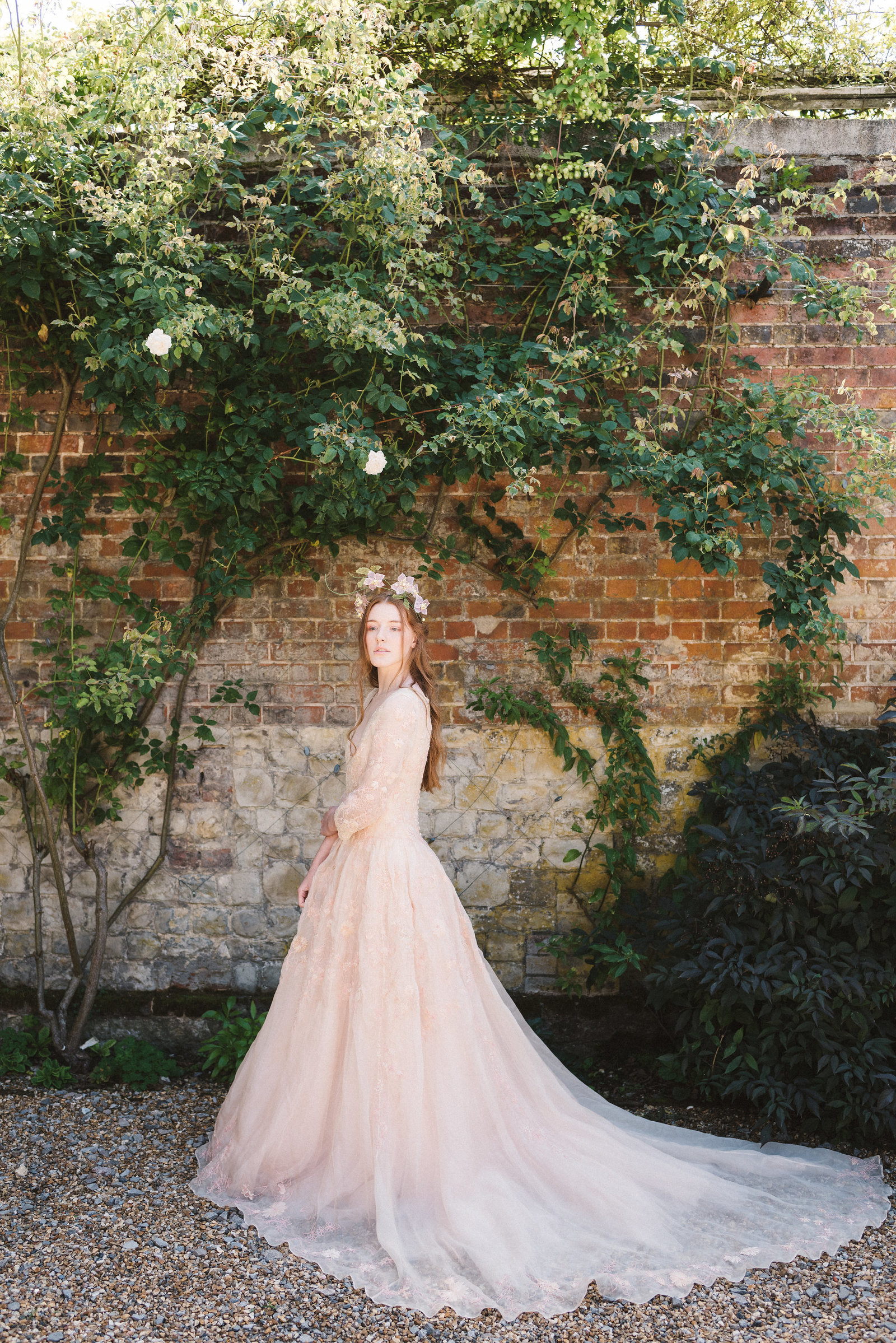 Titania-blush-flower-embroidered-wedding-dress-JoanneFlemingDesign-PhotographyByBea (3)