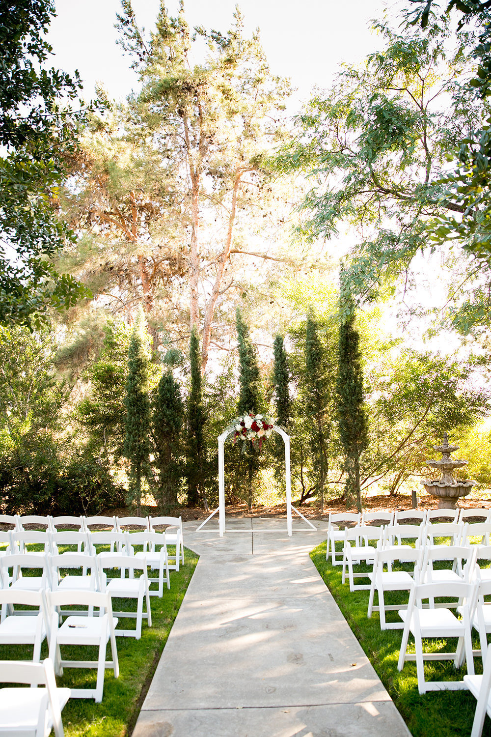 stunning ceremony space at carlton oaks