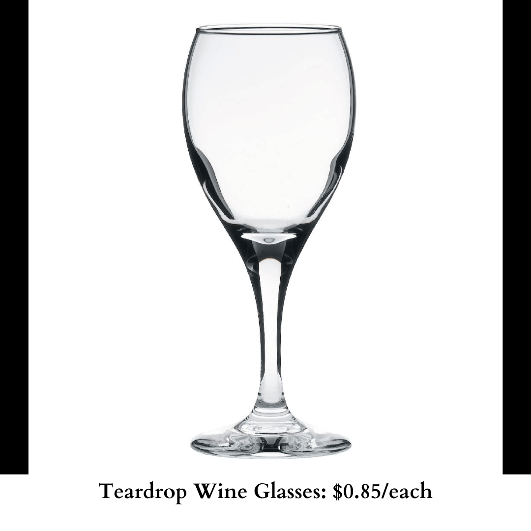 Teardrop Wine Glasses-432