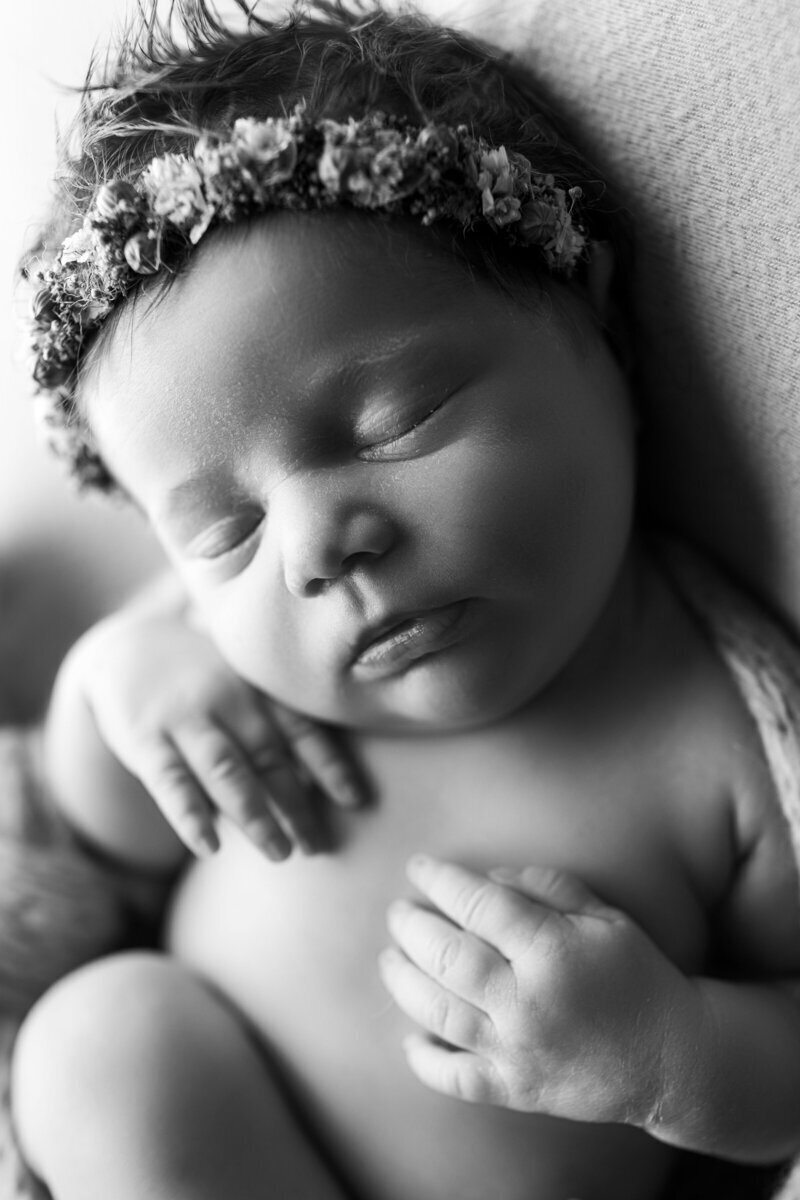 newborn photography nj of baby sleeping