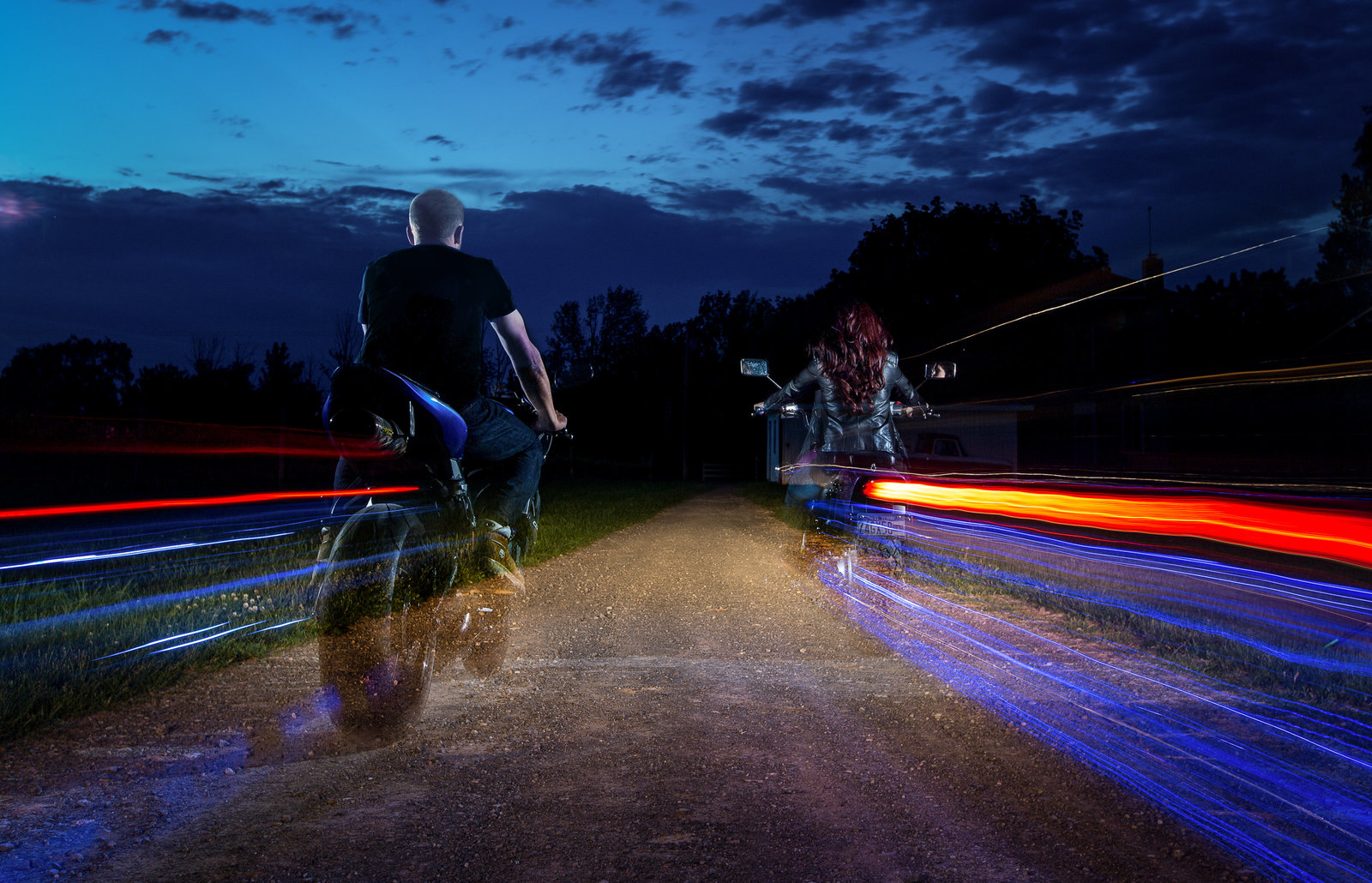 Rich Paprocki Photography Engagement shoot with motorcycles