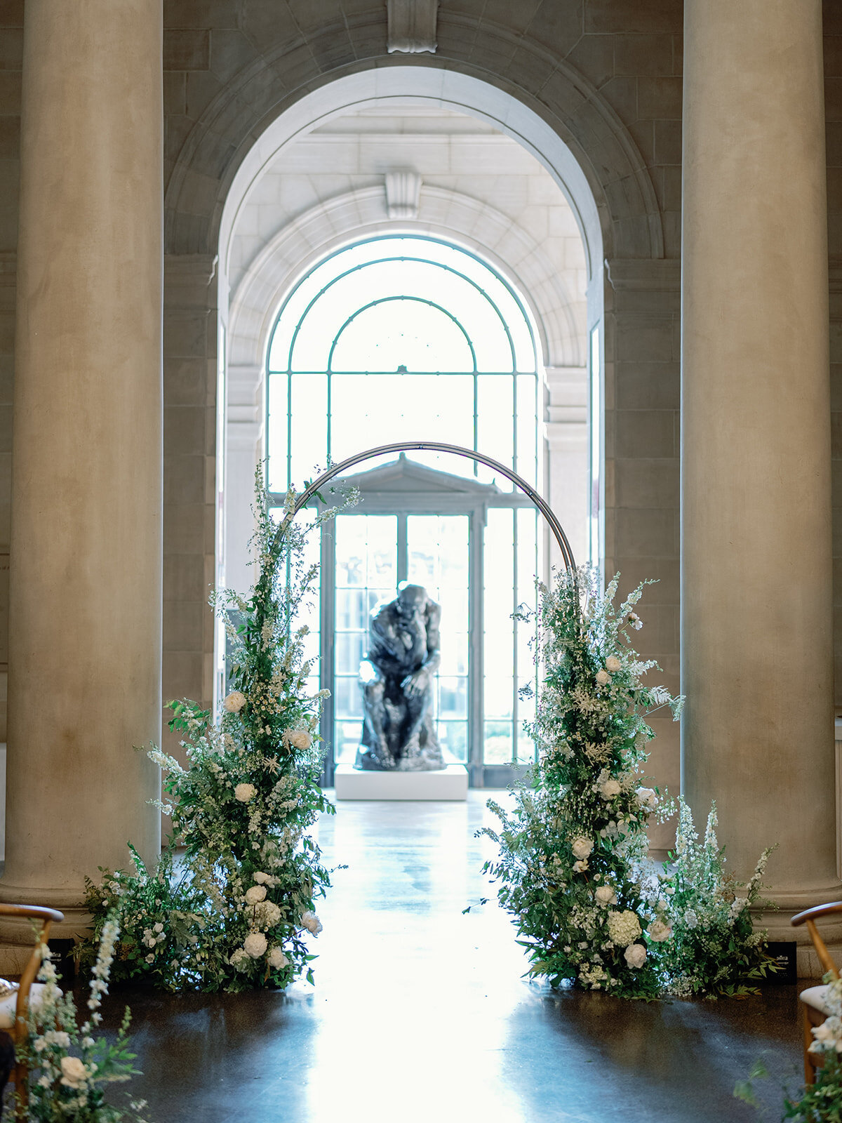 12_Kate Campbell Floral BMA Baltimore Museum of Art Wedding Ceremony by Nikki Daskalakis photo