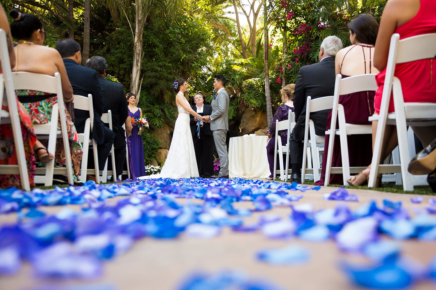 Creative angles for wedding ceremony photography