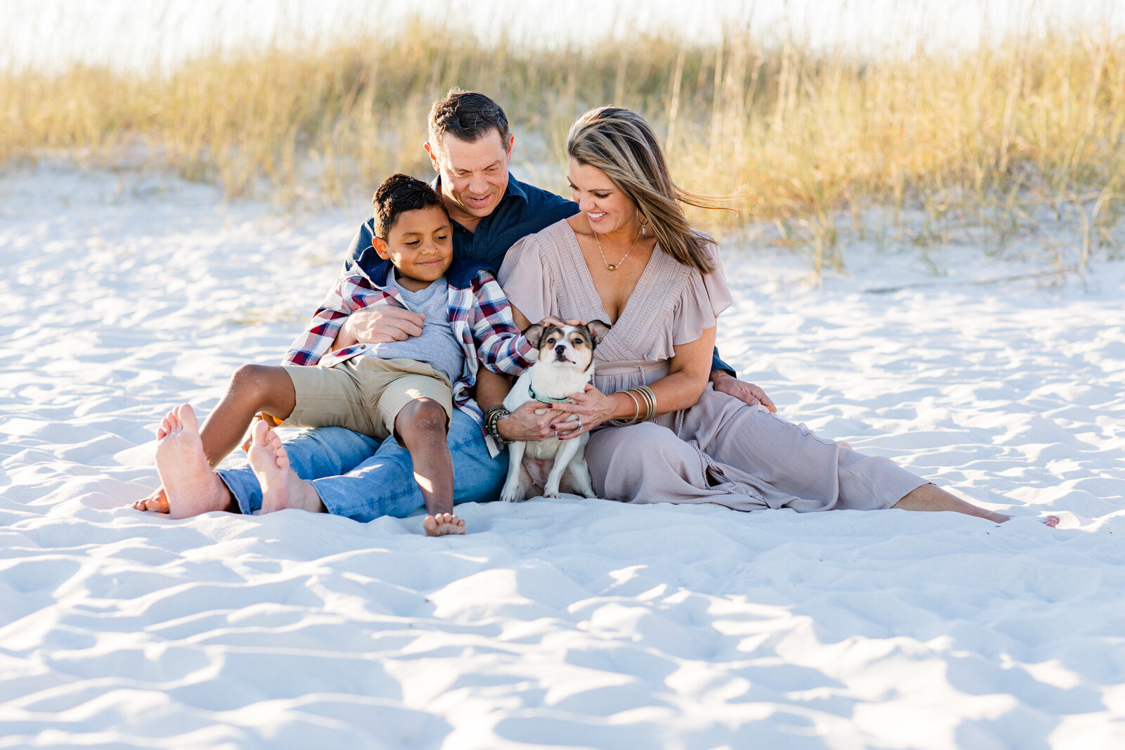 Pensacola Beach Dog Park family photography session