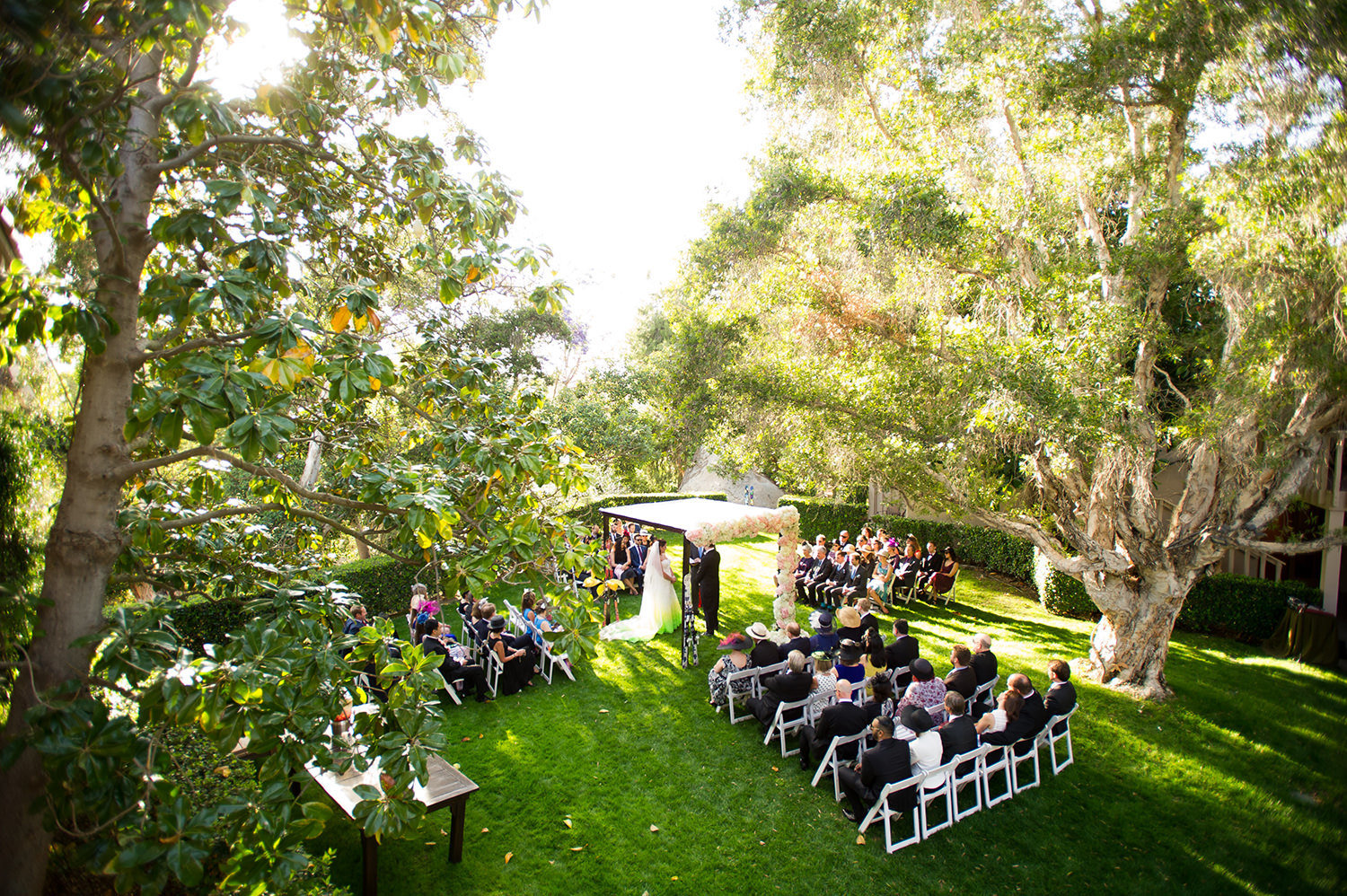 Perfect day for a wedding ceremony at Rancho Bernardo Inn