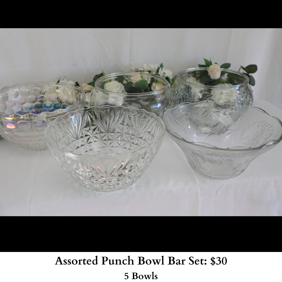 Assorted Punch Bowl Bar Set-481