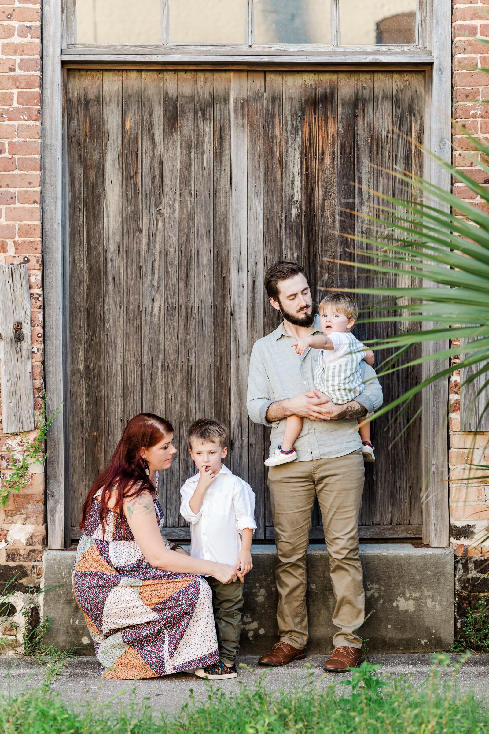 Downtown Pensacola Family Photography session with family of 4