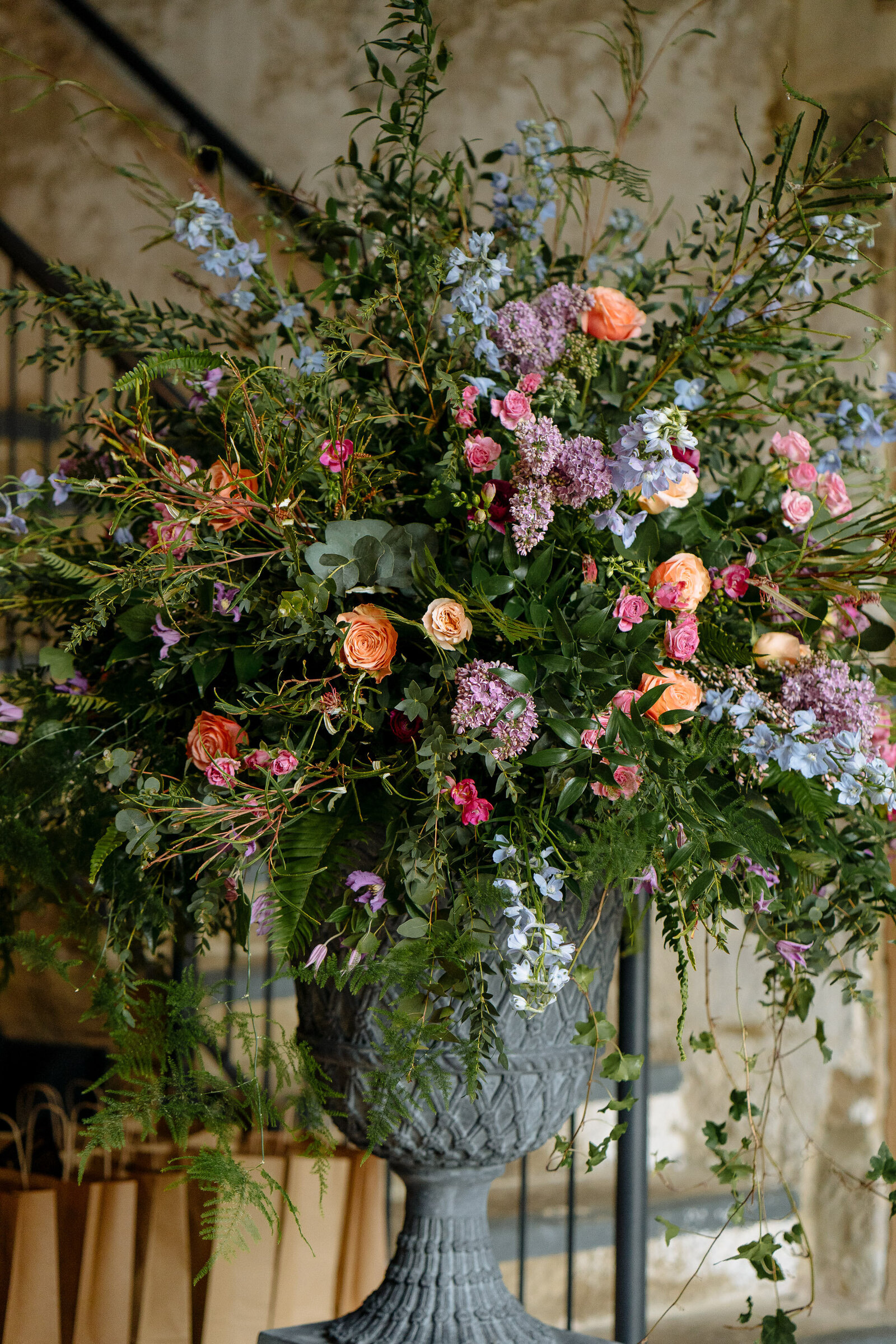 Floral decor at Wharfedale Grange wedding