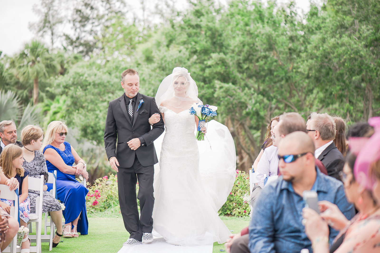 Wedding Aisle - Myacoo Country Club Wedding - Palm Beach Wedding Photography by Palm Beach Photography, Inc.